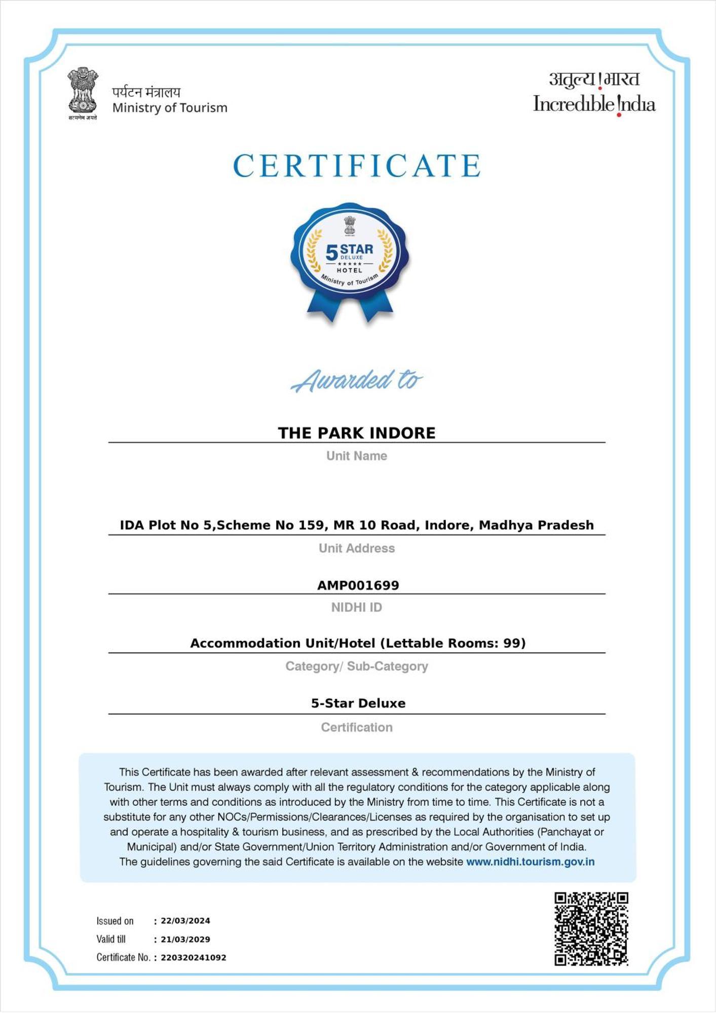 Hotel The Park Indore